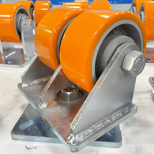 Ruedas de Poliuretano de 8 Pulgadas, Capacidad de Carga de 4 Toneladas, Ruedas Giratorias Industriales para Contenedores, Ruedas de Acero de Alta Resistencia para <span class=keywords><strong>AGV</strong></span> - Product Image 1