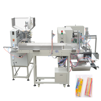 PLA/PHA/PP/papier personnalisable comptage café paille usine multi-fonction servomoteurs automatique écran machine de conditionnement