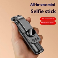 Trépied portable 3-en-1 en acier inoxydable avec télécommande sans fil, extensible et rotatif à 360° pour diffusion en direct et vlog sur téléphone Android