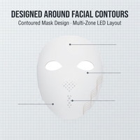 Masque de beauté LED portable en gros avec modes de lumière pulsée continue et contrôle par minuterie