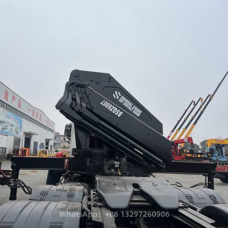 New SHACMAN RHD/LHD X3000 M3000 F3000 8 Ton 10 Ton 12 Ton Knuckle Arm Cranes Truck Manipulator for Building