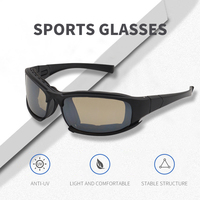 Lunettes de soleil tactiques de combat à la mode, lunettes polarisées grises, écran balistique tactique, lunettes de tir, lunettes de protection