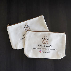 Promosi stok gratis sampel desain kustom kantong rias katun tas perlengkapan mandi kosmetik kanvas dengan ritsleting untuk kemasan kosmetik - Product Image 2