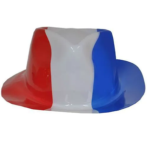 <span class=keywords><strong>Chapeau</strong></span> <span class=keywords><strong>Borsalino</strong></span> PVC France Drôle France PVC <span class=keywords><strong>chapeau</strong></span> de cowboy bleu <span class=keywords><strong>rouge</strong></span> blanc - Product Image 3