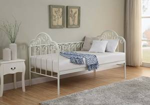 سرير نهاري أزياء بسيطة مزدوجة الملك الحديد الملكة حجم مع تروس - Product Image 3