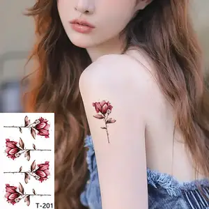 Small Size Factory Custom Full Color Printing Water Transfer Temporary Girls' Fashionable Sexy Tattoo Sticker