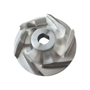 2023 venda quente dourado fornecedor cnc personalizado parte 5 eixo precisão CNC moagem titânio alumínio compressor roda impulsor