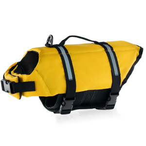 Grand <span class=keywords><strong>chien</strong></span> en plein air Ripstop sauvetage réglable vêtements Oxford tissu imperméable chiens de compagnie sûr gilet de sauvetage pour animaux de compagnie gilet pour la natation - Product Image 6