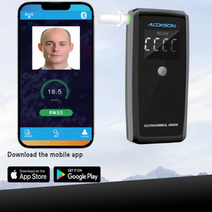 Direktvertrieb Brennstoffzellen-Sensor Alkoholtester mit <span class=keywords><strong>Smartphone</strong></span>-Anwendung ROHS-Zertifiziert Atemalkoholmessgerät - Product Image 2