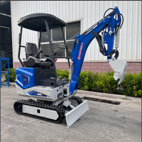 Livraison gratuite - Mini-excavatrice compacte multifonction CARTIWELL avec moteur et propulseur certifiée CE EPA à vendre