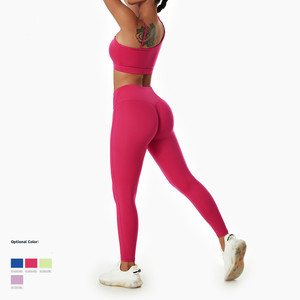 Nouvelle taille plus pour femmes ensemble d'entraînement de Fitness de gymnastique léger respirant épaule inclinée soutien-gorge de sport et Leggings de Yoga - Product Image 2