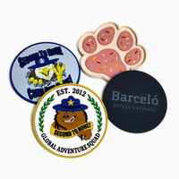 Sous-verre promotionnel personnalisé en PVC souple, imperméable, rond, gaufré, style classique, logo de marque 2D 3D, tapis à boisson
