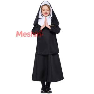 Disfraz de Monja Negra para Niñas, Disfraz de Halloween para Niñas, Disfraz de Drama para Fiestas y Actuaciones - Product Image 1