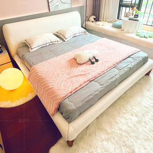 Sofa giường Baxter 1.8m kiểu Ý treo Giường hiện đại đơn giản da vải nữ hoàng lựa chọn duy nhất với khung gỗ vua Kích thước - Product Image 2