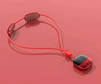 Amélioration de la circulation sanguine, masseur de cou portable avec thérapie thermique pulsée pour réduire la fatigue du cou