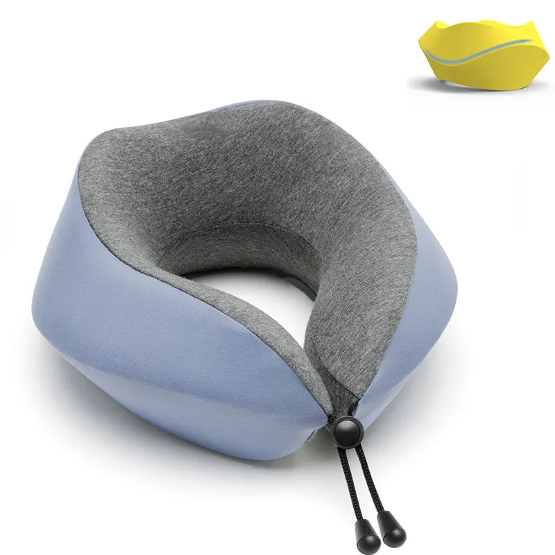 Wholesale Factory U Shape Memory Foam Pillow Soft Plush Neck Pillow Airplane Car Travel Pillow