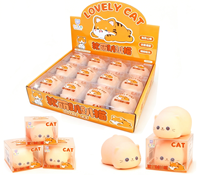 Jouet Squishy Multicolore Adorable Capybara Panda en TPR Rempli de Farine, Animal de Simulation Lesté à Rebond Lent, Jouet Anti-Stress et de Décompression