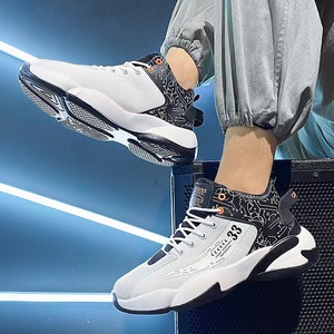 Men's High-Top <strong>Basketball</strong> &amp; Running <strong>Shoes</strong> Woven Breathable Spring New - Product Image 2