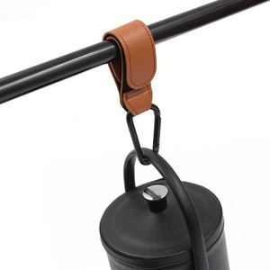 Ganchos de Cuero PU para Colgar Bolsos y Compras, Gancho para Bolsa de Bebé, Accesorios Portátiles para Cochecito - Product Image 3