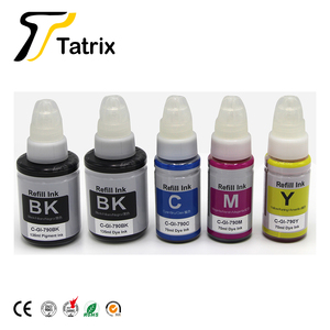 Tatrix GI790インク <span class=keywords><strong>GI</strong></span> <span class=keywords><strong>790</strong></span>プレミアム互換カラー水性ボトル詰め替えバルクインクジェットインク <span class=keywords><strong>GI</strong></span>-<span class=keywords><strong>790</strong></span> キヤノンPIXMA G1000 G4010対応 - Product Image 1