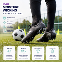 Chaussettes de football Logo anti-transpiration pour collectionneurs et acheteurs en gros avec service de correspondance des couleurs