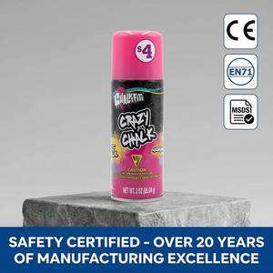 Craie en spray lavable non toxique 3oz bleue et rouge pour enfants, <span class=keywords><strong>jeux</strong></span> de dessin artistique sur trottoir et activités extérieures - Product Image 6
