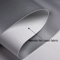 KEMERLIN 1.2mm R8 Space PU Cuir à grain perforé résistant à l'usure et flexible, écologique, pour chaussures et étiquettes, avec support en coton aiguilleté