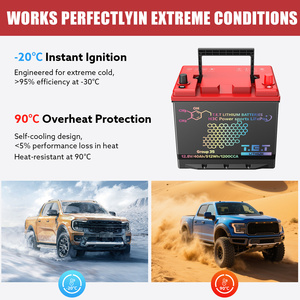 Grupo 35 12V 50AH 1200CCA <span class=keywords><strong>AGM</strong></span>-Reemplazo de la batería de arranque del automóvil LiFePO4 con protección BMS - Product Image 6