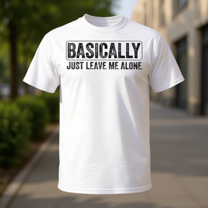 T-shirt vintage avec inscription « Leave Me Alone » pour usage promotionnel - Product Image 3