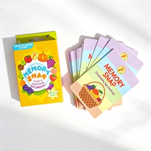Servicio de Impresión Personalizada de Fábrica, Tarjetas Educativas de <span class=keywords><strong>Aprendizaje</strong></span> para Niños, Venta Caliente, para el Desarrollo <span class=keywords><strong>Cognitivo</strong></span> y Comportamental - Product Image 1