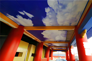 Panneaux de <span class=keywords><strong>faux</strong></span> <span class=keywords><strong>plafond</strong></span> imperméables <span class=keywords><strong>pour</strong></span> extérieur, 60x60, dalles de <span class=keywords><strong>plafond</strong></span> suspendues en alliage d'aluminium <span class=keywords><strong>pour</strong></span> <span class=keywords><strong>plafond</strong></span> suspendu, décoration intérieure - Product Image 3