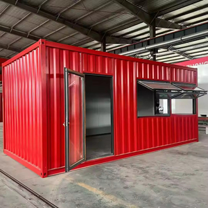 Sistema de Construcción de Casas Contenedor Rectangulares Modulares de Acero con Panel Sándwich Engrosado, Diseño Moderno, Transpirable, para Oficina y Cocina - Product Image 2