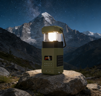 Radio de Emergencia Impermeable con Manivela Solar, AM/FM/NOAA, 5000mAh, Linterna SOS, Altavoz, Pantalla LED, Salida de 10-30W