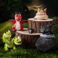 Serie Creativa de Pequeños Dinosaurios: Caja Sorpresa con Figura de Peluche de Resina de Dinosaurio Sin Dientes, Miniatura Coleccionable para Escritorio