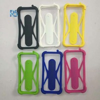 Étui de téléphone portable universel anti-chute en silicone avec support à ressort et coque de protection électro-plaquée pour iPhone et Samsung