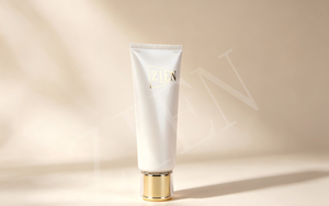 Kundenspezifischer Druck 35mm PBL 50 bis 100ml Perlweiße Acryl-Schraubverschluss-Kosmetiktube für Hautpflege Perlmuttweiße Laminierte Tube - Product Image 3