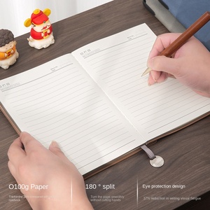 Tùy chỉnh máy tính xách tay A5 văn phòng kinh doanh da ràng buộc này mềm Cuốn sách có thể in logo xử lý tùy chỉnh notepad cho món quà - Product Image 3