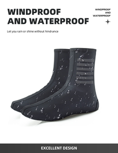 YKYWBIKE Couvre-chaussures de cyclisme imperméables réfléchissants coupe-vent pour <span class=keywords><strong>VTT</strong></span> et vélo de route, isolants et protecteurs - Product Image 4