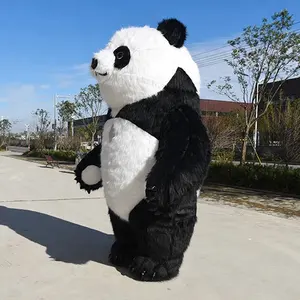 Custom Inflatable Plush Cartoon Panda Inflatable Plush Custom Panda Bear Inflatable Panda Suit
