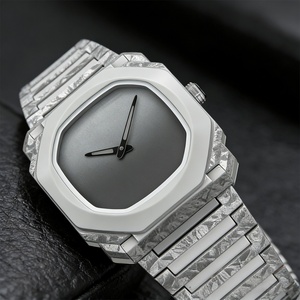 Men's Watch Ultra-Thin Marble <b>Large</b> Dial Quartz Watch Plastic Waterproof Watch Premium Luxury <b>Gift</b> <b>Box</b> - Product Image 5