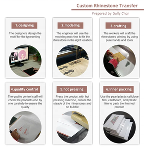 カスタムブリンサンフランシスコ49ersロゴモチーフクリスタルアイロンシートラインストーン熱転写Tシャツ用 - Product Image 3