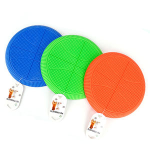 Disco volante interattivo all'aperto per animali domestici giocattolo resistente ai morsi in gomma rotonda con Design da basket morbido giocattolo da masticare per cani - Product Image 2