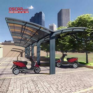 Auvent en aluminium à <span class=keywords><strong>pente</strong></span> simple ou <span class=keywords><strong>double</strong></span> pour allée, jardin, zone de stationnement, abri de voiture - Product Image 1