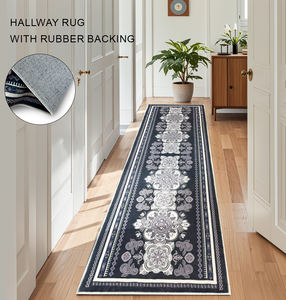 Lavable en Machine poils inférieurs persan <span class=keywords><strong>turc</strong></span> Style Vintage maison tapis chambre tapis microfibre cuisine tapis ensemble pour sol - Product Image 2