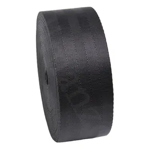 5 Dòng Xe Màu Đen 47Mm Dây Đai An Toàn Webbing Rộng 1.3Mm Độ Dày Liman Ribbon Nhà Máy Bán Buôn