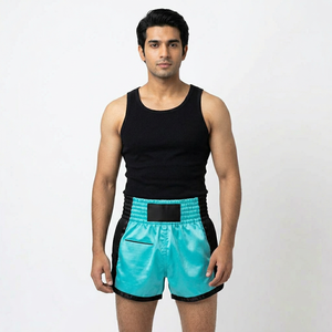 Wholesale Price High Quality Stretch Two Panels Muay Thai Shorts Heat-Transfer Print Boxing BJJ Training Wear - Product Image 1