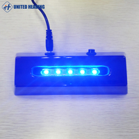 Base de luz LED negra de madera SMD de alto brillo para cristal 2D o acrílico