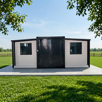 Maison conteneur préfabriquée en panneaux sandwich, structure en acier moderne, montage rapide, installation facile, 20 pieds, 40 pieds