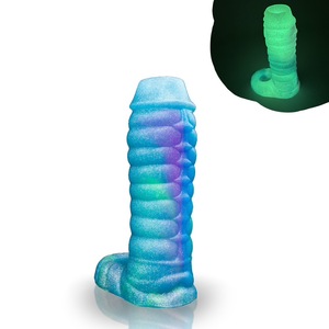Manchon pénien unisexe en silicone liquide, creux, à motif dents de loup, pour l'agrandissement et l'épaississement, souple et flexible, article d'exportation le plus vendu - Product Image 1