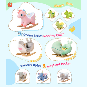Vente directe d'usine de chaises à bascule Green Whale pour enfants de 6 mois à 2 ans, chevaux à bascule - Product Image 5
